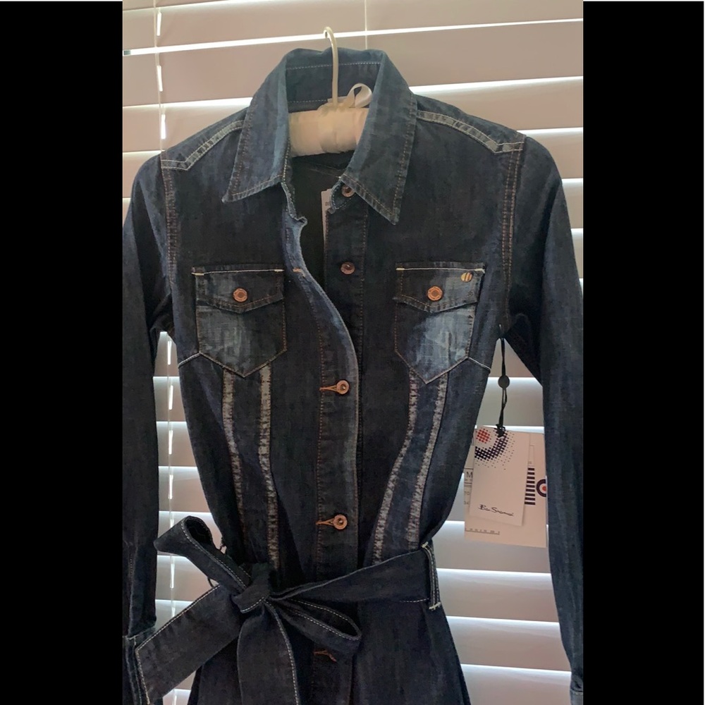 NWT Ben Sherman Long Sleeve Denim Dress XS